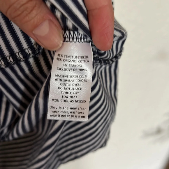 Toad&Co Black and White Striped Mini Dress - Picture 7 of 8